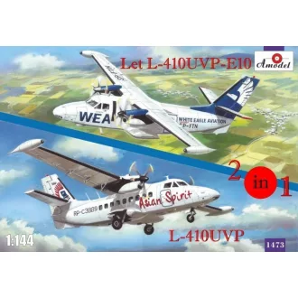  Amodel Let L-410UVP-E10 & L-410UVP aircraft(2ki repülő makett