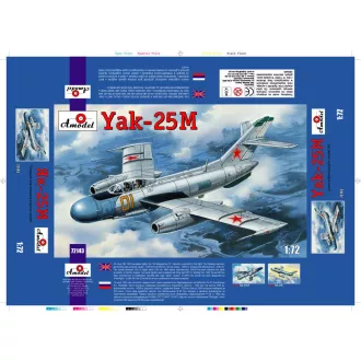 Amodel Yakovlev Yak-25M Soviet fighter repülő makett