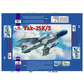 Amodel Yakovlev Yak-25K/S Soviet fighter repülő makett