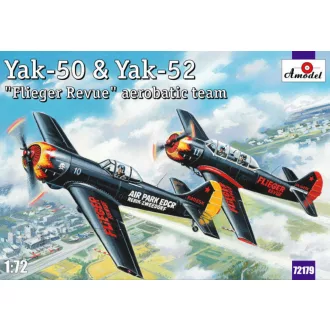   Amodel Yak-50 & Yak-52 'Flieger Revue' aerobati repülő makett