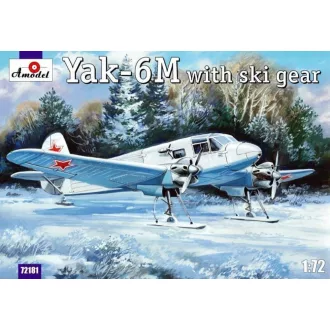 Amodel Yakovlev Yak-6M with ski gear repülő makett