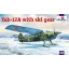 Amodel Yakovlev Yak-12A with ski gear repülő makett