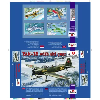 Amodel Yak-18 with ski gear repülő makett