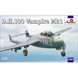 Amodel D.H.100 Vampire Mk1 RAF jet fighter repülő makett