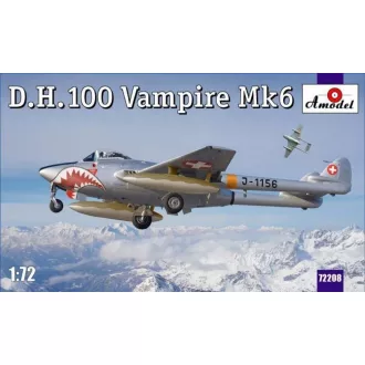 Amodel D.H.100 Vampire Mk6 RAF jet fighter repülő makett
