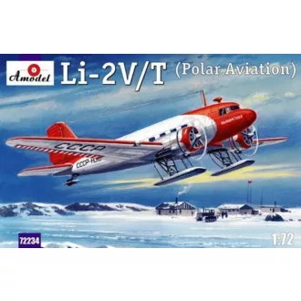 Amodel Lisunow Li-2V/T Soviet polar aircraft repülő makett