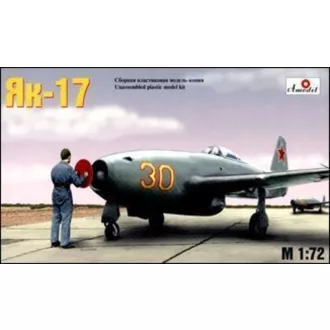 Amodel Yakolev Yak-17 Soviet jet fighter repülő makett