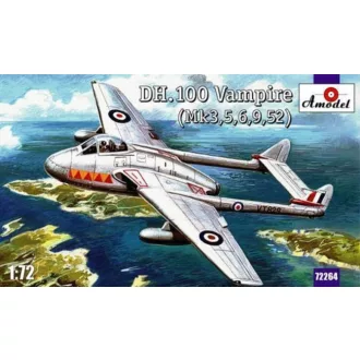 Amodel de Havilland DH.100 Vampire repülő makett