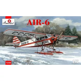 Amodel AIR-6 Soviet monoplane on skis repülő makett