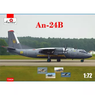 Amodel Antonov An-24B Ukrainian Air Forces repülő makett