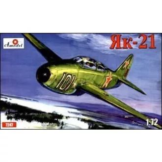 Amodel Yakovlev Yak-21 Soviet jet fighter repülő makett