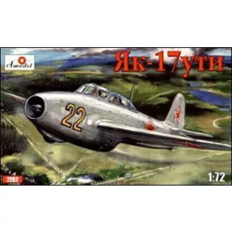 Amodel Yakovlev Yak-17UTI Soviet jet fighter repülő makett