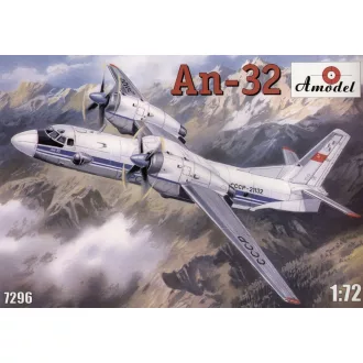  Amodel Antonov An-32 Soviet transport aircraft repülő makett