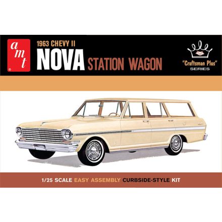 AMT 1963 Chevy II Nova Station Wagon makett