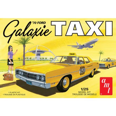 AMT 1970 Ford Galaxie Taxi makett