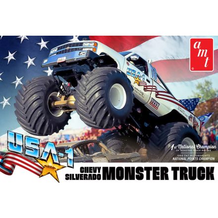 AMT USA-1 Chevy Silverado Monster Truck makett