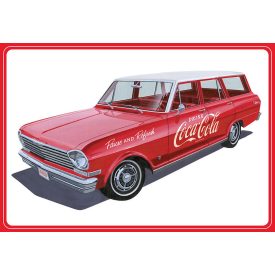 AMT 1963 Chevy II Nova Wagon COCA COLA w/Crates makett