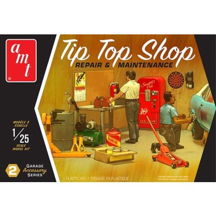 AMT Tip Top Shop Garage Accessory Set 2 makett