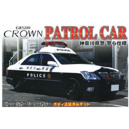 Aoshima Toyota 18 Crown Police Car Kanagawa Prefectural Police Patrol Specific makett