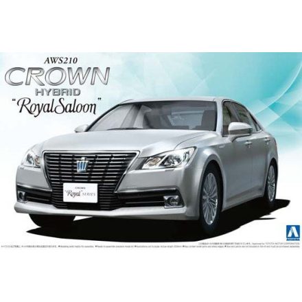 Aoshima Toyota Aws210 Crown Hybrid Royalsaloon G '12 makett