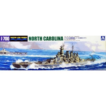Aoshima USS North Carolina Battleship makett