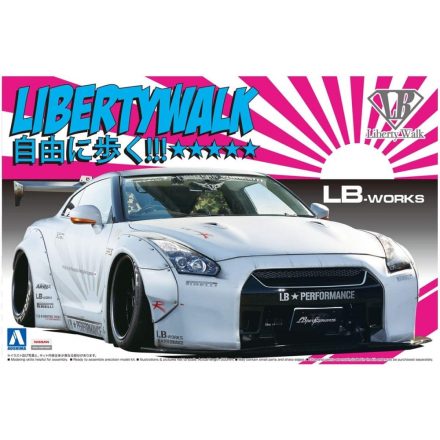 Aoshima Nissan LB-Works GT-R Version 2 makett
