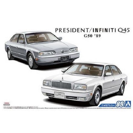 Aoshima NISSAN G50 PRESIDENT INFINITI Q45 1989 makett