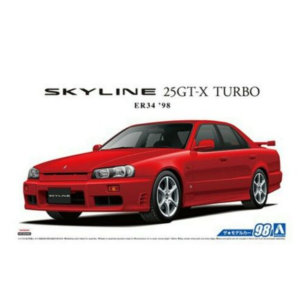 Aoshima Nissan Er34 Skyline 25Gt-X Turbo 1998 makett