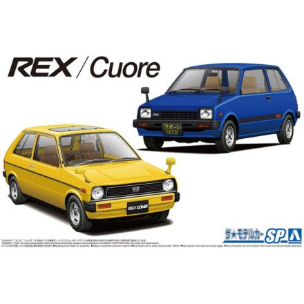 Aoshima SUBARU KM1 REX DAIHATSU CUORE makett
