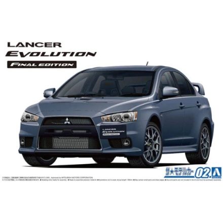 Aoshima Mitsubishi CZ4A Lancer Evolution Final Edition '15 makett