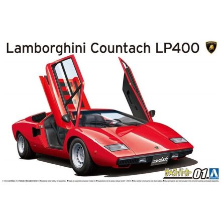 Aoshima Lamborghini Countach LP400 makett