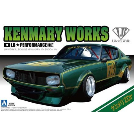 Aoshima KENMARY PERFORMANCE SKYLINE KEN AND MARY 2DR LB WORKS makett