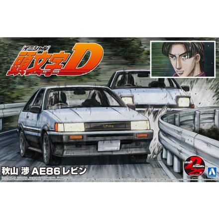 Aoshima Initial D AE86 Levin Wataru Akiyama Ver. makett
