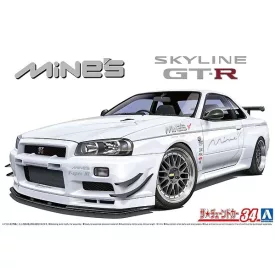 Aoshima NISSAN MINE S BNR34 SKYLINE GT R 2002 makett