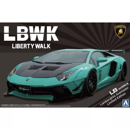 Aoshima LB-Works Lamborghini Aventador Limited Edition Ver. 2 Liberty Walk Series No. 21 makett