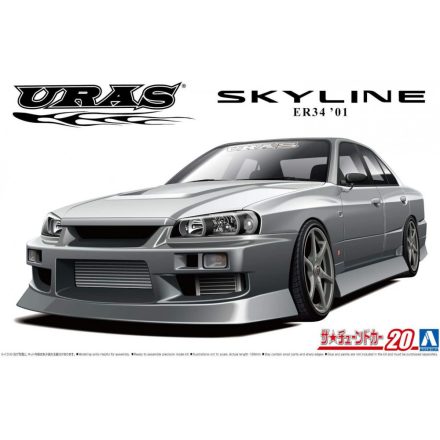 Aoshima URAS ER34 Skyline 25GT-t '01 makett