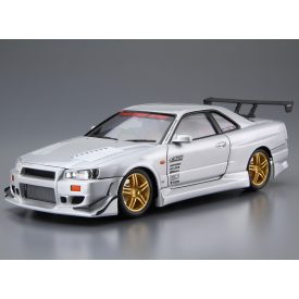Aoshima Nissan C-West BNR34 Skyline GT-R '02 makett