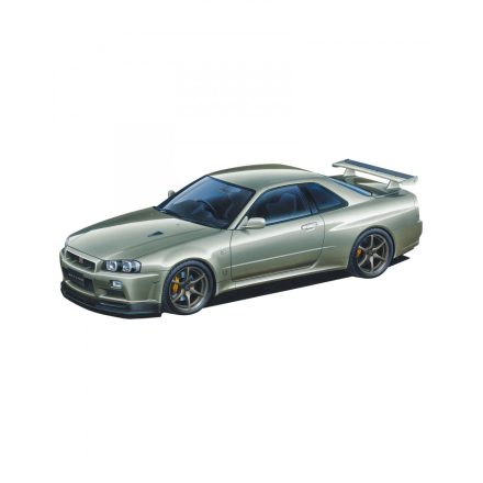 Aoshima NISSAN BNR34 SKYLINE GT-R V-SPEC II NUR '02 makett