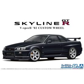   Aoshima Nissan Skyline GT-R V-spec II 2002 Custom Wheel makett