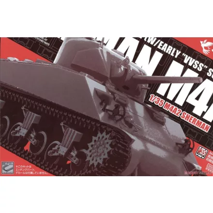 Asuka M4A2 Sherman Direct Vision w/EarlyVVSS makett