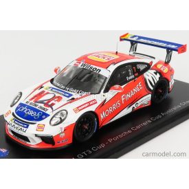   SPARK-MODEL PORSCHE 911 991 GT3 N 7 PORSCHE CARRERA CUP AUSTRALIAN CHAMPION 2018 J.EVANS