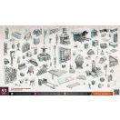 Archon Studio - Dungeons & Lasers Expansion Set: CITY BITS BUNDLE terepkészlet