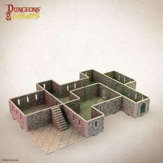   Archon Studio - Dungeons & Lasers Starter Set: GRAND STRONGHOLD terepkészlet