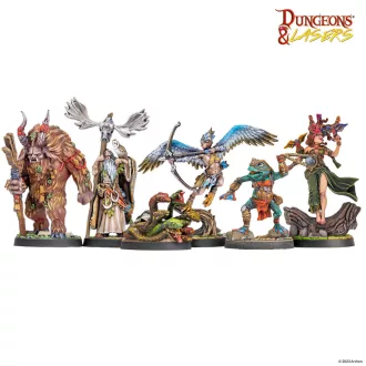   Archon Studio - Dungeons & Lasers Miniatures: FANTASY MINIATURES SET figura készlet