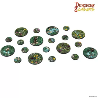   Archon Studio - Dungeons & Lasers Miniatures: DETAILED BASES PACK terepkészlet