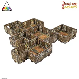   Archon Studio - Dungeons & Lasers ABANDONED MINES: PRE-PAINTED terepkészlet