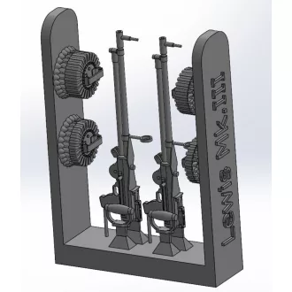 Art Scale Kit Lewis Mk.III - 2 pc - géppuska készlet