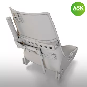   Art Scale Kit A5M Claude Seat with starting handle - 3D print - pilótaülés feljavító készlet