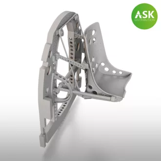   Art Scale Kit A6M Bulkhead with Seat in MIDDLE position - 3D for Tamiya - ülés és kabinválaszfal készlet