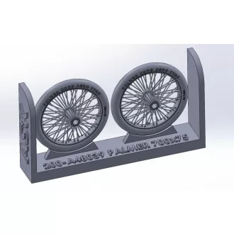   Art Scale Kit Palmer 700 x 85 wheels, UK WWI, for Sopwith Camel, Sopwith Pup, Sopwitch Snipe - kerékkészlet